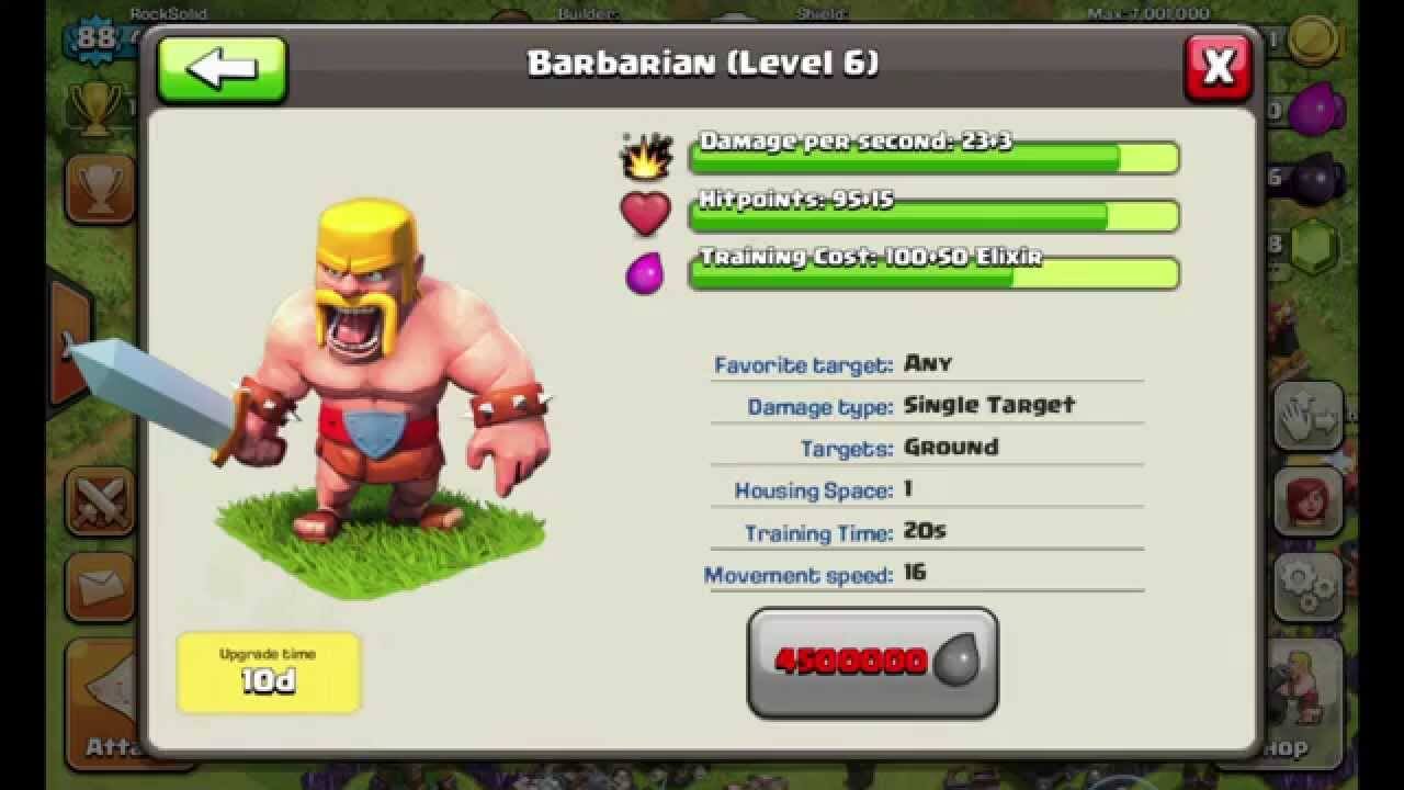 How to upgrade troops in clash of clans